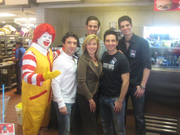 Ronald McDonald with Andrew Ragone of Phantom, Rick Faugno, Travis Cloer and Peter Sa Photo