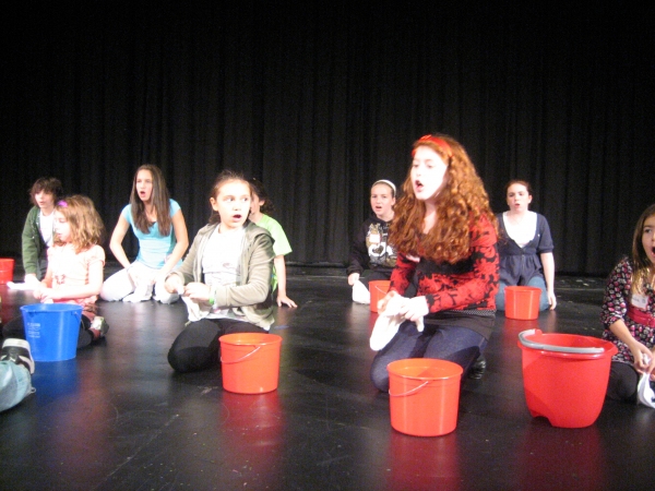 Kids performing Hard Knock Life at A Class Act NY's Annie Workshop with Andrea McArdl Photo