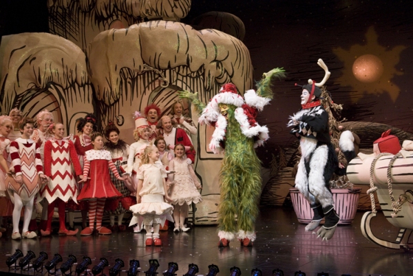 Jeff Skowron and the cast of Dr. Seuss' How the Grinch Stole Christmas!, at The Old G Photo