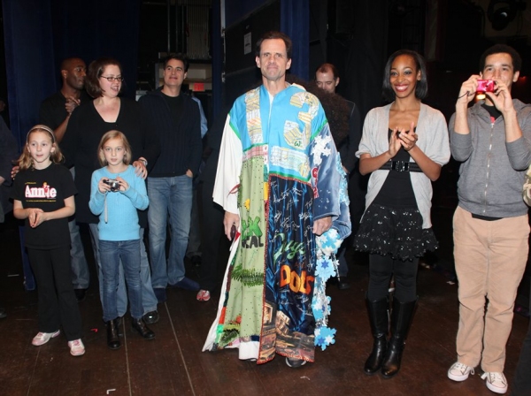 Michael X. Martin and the cast ready for the fun of the Gypsy Robe ceremony! Photo
