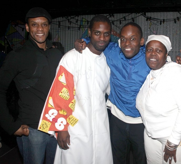 Adesola Osakalumi (Gypsy Robe Winner - FELA !) with Kevin Mambo, Sahr Ngaujah, Lilias Photo