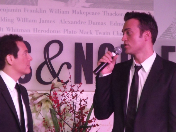 Photo Coverage: Michael Feinstein and Cheyenne Jackson Sign and Sing at Barnes & Noble Image