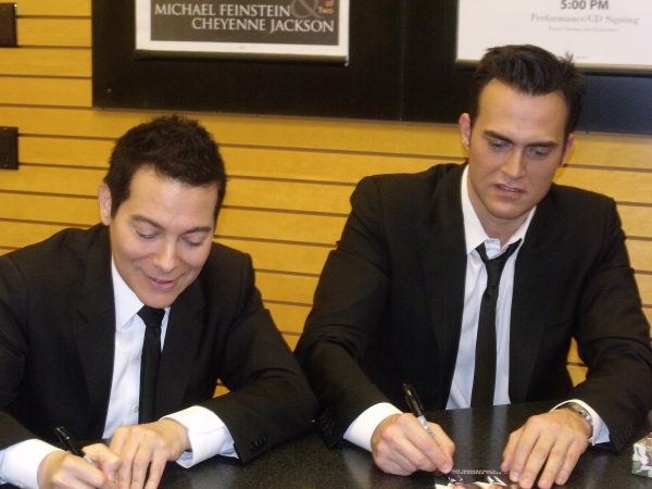 Photo Coverage: Michael Feinstein and Cheyenne Jackson Sign and Sing at Barnes & Noble Image