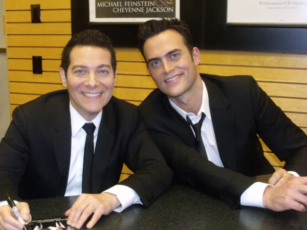 Photo Coverage: Michael Feinstein and Cheyenne Jackson Sign and Sing at Barnes & Noble Image