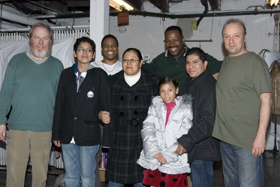 The Hernandez family  and Jon Michael Hill and Michael McKean and James Vincent Mered Photo