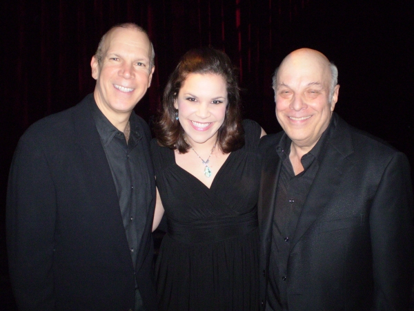 David Zippel, Lindsay Mendez and Charles Fox Photo
