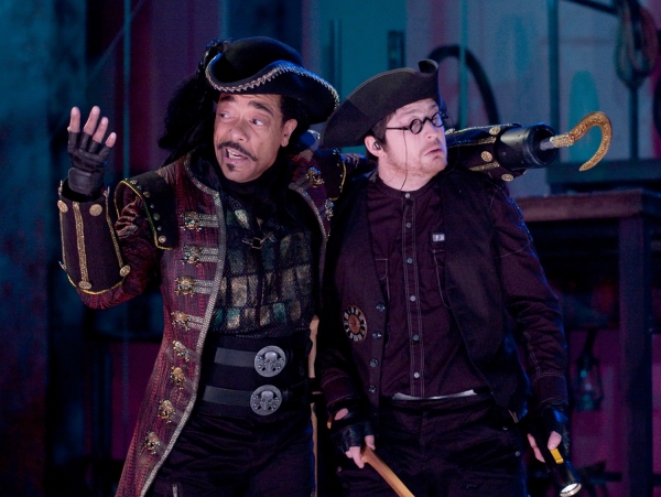 Frank X as Captain Hook and David J. Sweeny as Smee Photo
