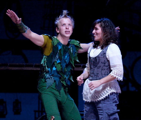 Chris Bresky as Peter Pan and Jacqueline Real as Wendy Photo