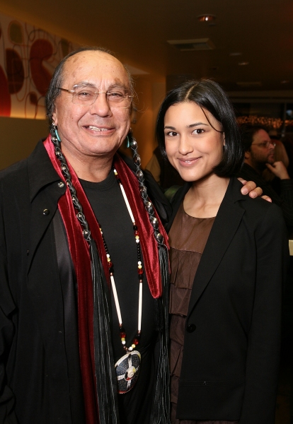 Russell Means and Julia Jones Photo