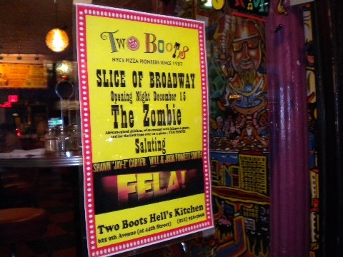 Photo Flash: FELA! celebrates 'The Zombie' Pizza at A SLICE OF BROADWAY Image