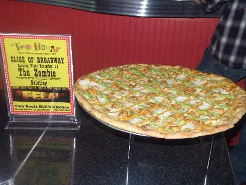 Photo Flash: FELA! celebrates 'The Zombie' Pizza at A SLICE OF BROADWAY Image