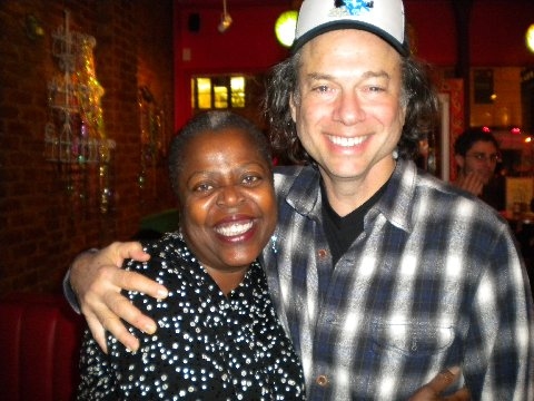 Lillias White and Two Boots owner Phil Hartman Photo