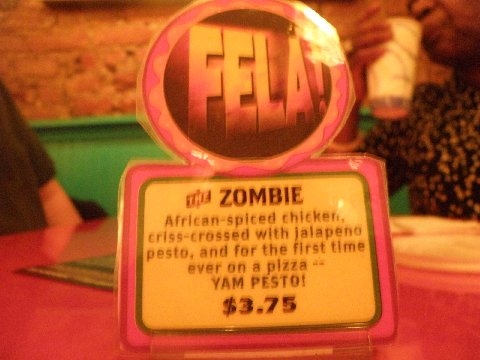 Photo Flash: FELA! celebrates 'The Zombie' Pizza at A SLICE OF BROADWAY Image