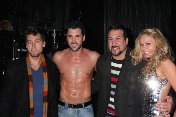 Lance Bass, Maksim Chmerkovskiy, Joey Fatone and Kym Johnson Photo