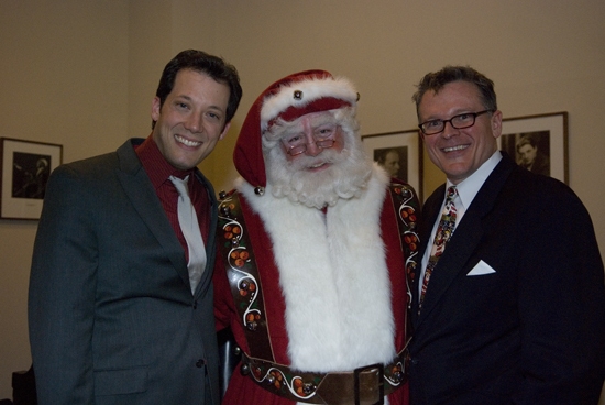 John Tartaglia, The New York Pops Santa Claus, and John Morris Russell Photo