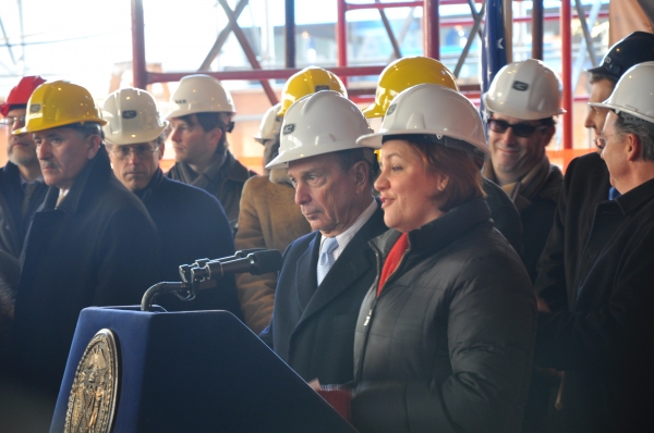 Mayor Michael Bloomberg and Christine Quinn Photo