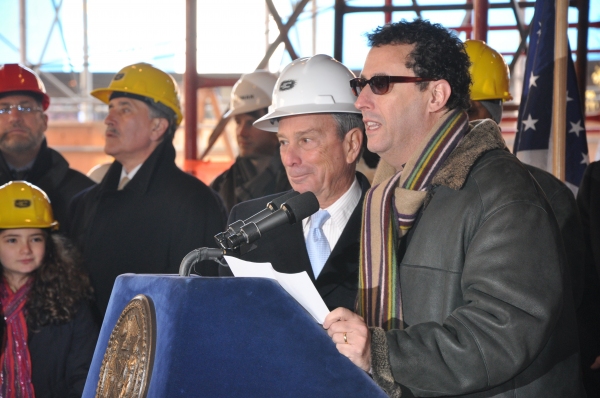 Mayor Michael Bloomberg and Tony Kushner Photo