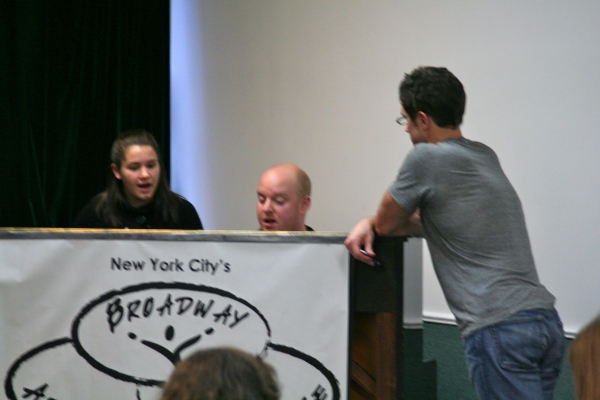 Photo Flash: Matt Cavenaugh and Marina Lazzaretto instruct students in a Broadway Artists Alliance Master Class Image