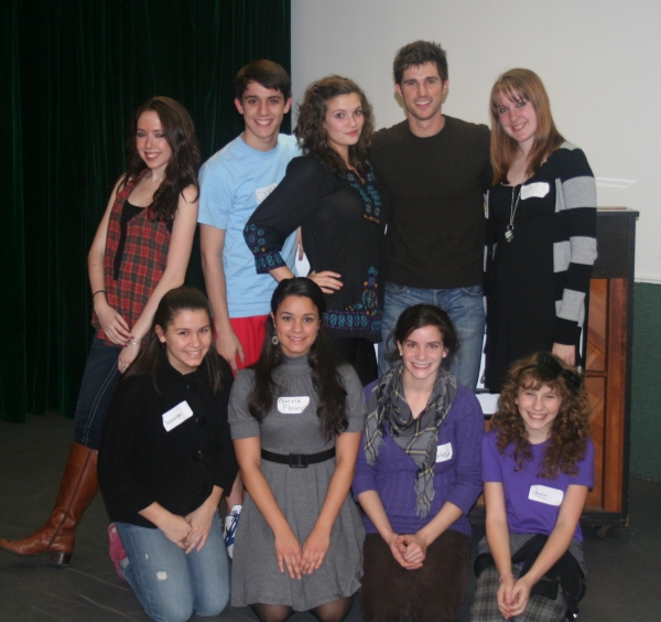 Photo Flash: Matt Cavenaugh and Marina Lazzaretto instruct students in a Broadway Artists Alliance Master Class Image