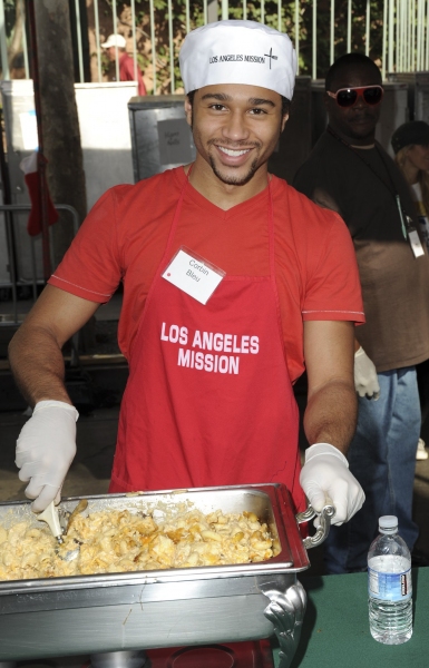 Photo Coverage: Corbin Bleu & More Spend Christmas Eve at the L.A. Mission Image
