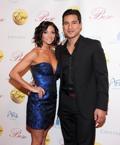   Courtney Mazza and Mario Lopez  Photo