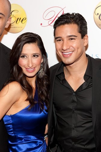   Courtney Mazza and Mario Lopez  at 