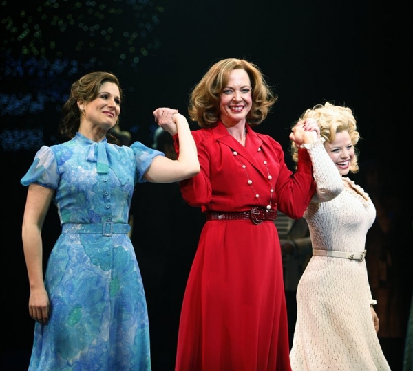 Stephanie J. Block, Allison Janney, Megan Hilty during the Broadway Opening Night Per Photo