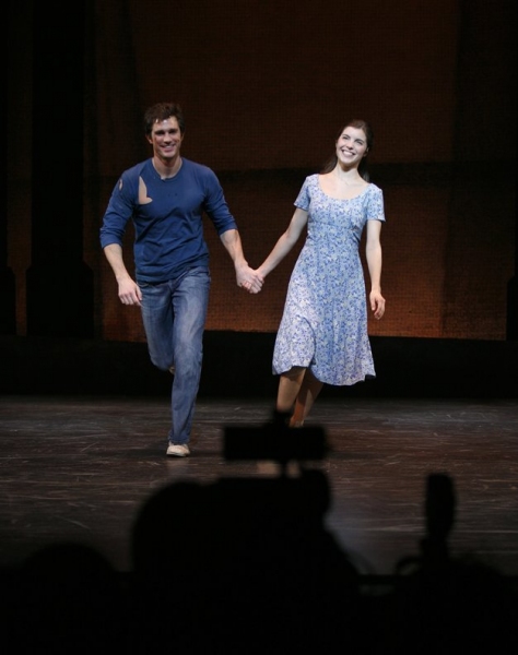 Matt Cavenaugh, Josefina Scaglione during the Opening Night Performance Curtain Call  Photo