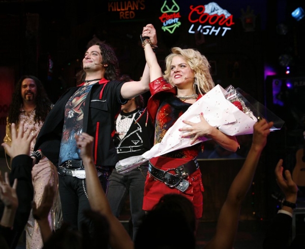 Amy Spangler & Constantine Maroulis & James Carpinello & ensemble cast during the Ope Photo