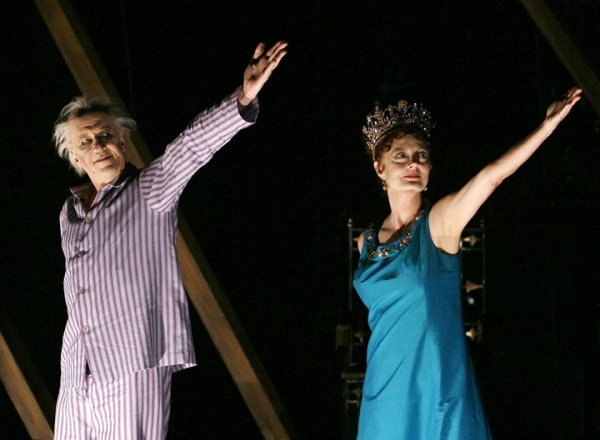 Geoffrey Rush & Susan Sarandon during the Opening Night Performance Curtain Call for  Photo