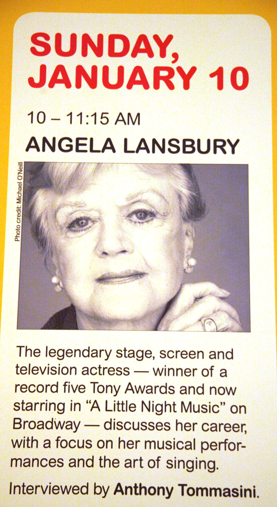 Photo Coverage: Angela Lansbury at The NY Times Arts & Leisure Weekend 