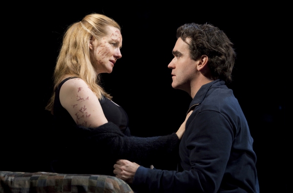 Laura Linney as 'Sarah' and Brian d'Arcy James as 'James' Photo
