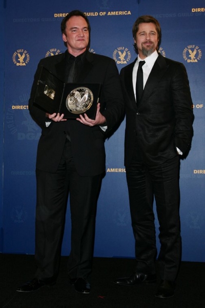 Quentin Tarantino and Brad Pitt Photo
