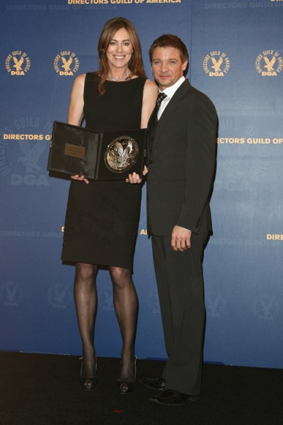 Kathryn Bigelow and Jeremy Renner Photo