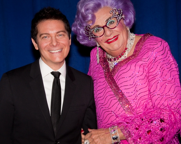 Photo Coverage: ALL ABOUT ME's Dame Edna & Michael Feinstein Meet the Press! Image