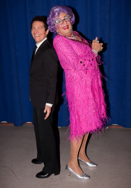 Photo Coverage: ALL ABOUT ME's Dame Edna & Michael Feinstein Meet the Press! Image