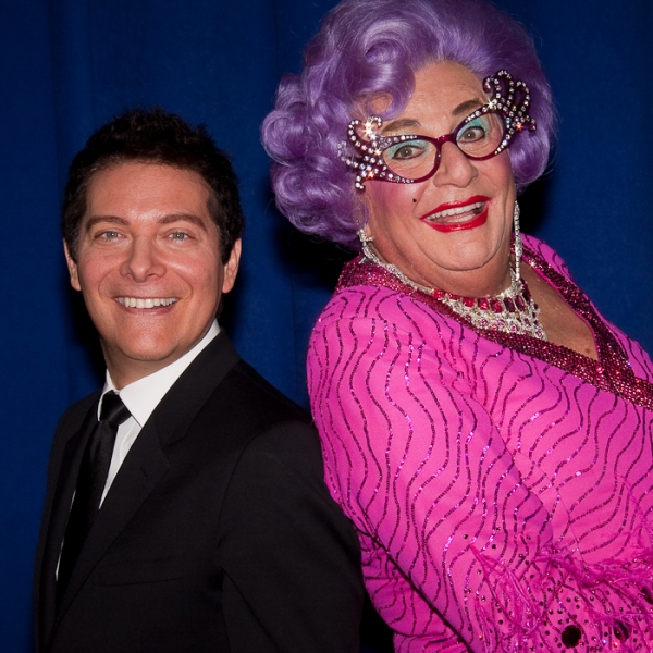 Photo Coverage: ALL ABOUT ME's Dame Edna & Michael Feinstein Meet the Press! Image