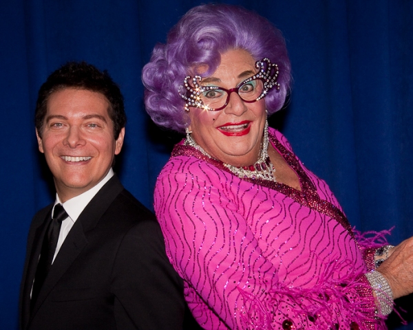Photo Coverage: ALL ABOUT ME's Dame Edna & Michael Feinstein Meet the Press! Image