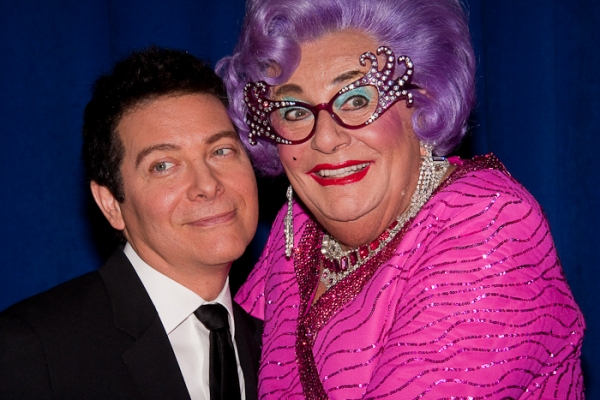 Photo Coverage: ALL ABOUT ME's Dame Edna & Michael Feinstein Meet the Press! Image