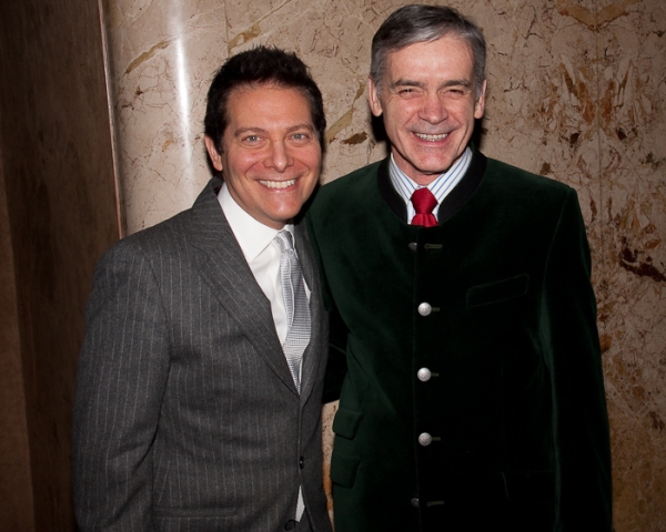 Michael Feinstein and Erich Steinbock, Managing Director of The Carlyle Hotel Photo