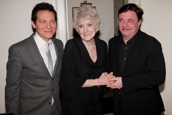 Michael Feinstein, Elaine Stritch and Nathan Lane Photo