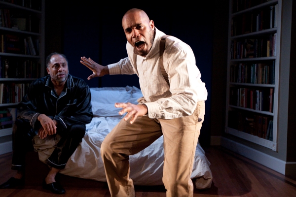 Johnnie Hobbs, Jr. as Lewis and Kes Khemnu as Simon/Rex/Jesse in Arden Theatre Compan Photo