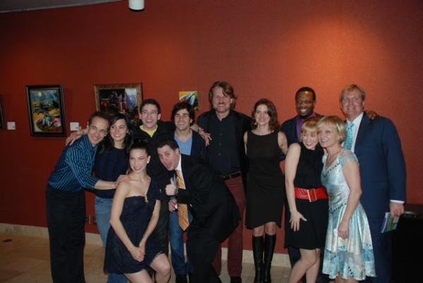 Cast with Musical Director David O, Director Jeff Maynard and Executive Producers Tom Photo