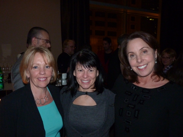 Christine Finzer, Goodman Vice President and New Works Season Sponsor Julie Danis, an Photo