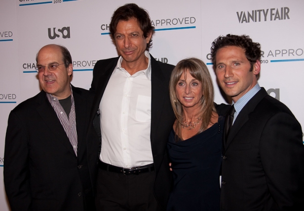 NBC Universal President Jeff Zucker, Jeff Goldblum, Bonnie Hammer, Mark Feuerstein Photo