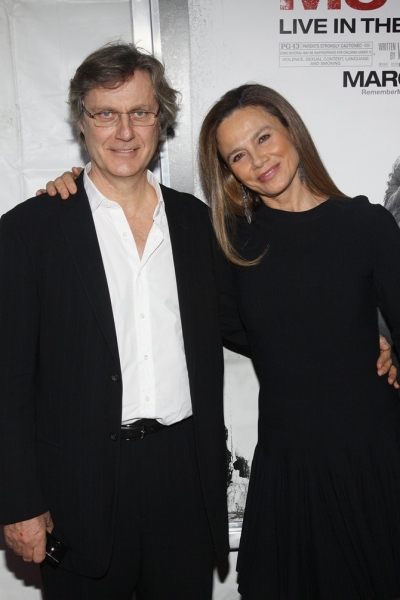 Lena Olin and husband Lasse Hallstrom
 Photo