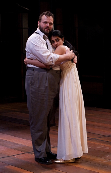 Scott Greer as Lord Capulet and Mahira Kakkar as Juliet  Photo