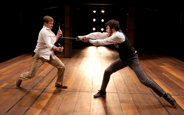Shawn Fagan as Mercutio and Sean Lally as Tybalt  Photo