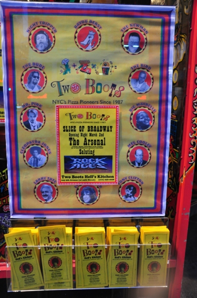 Photo Coverage: 'A Slice of Broadway' Honors ROCK OF AGES with 'The Arsenal' Pizza Image