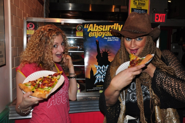 Photo Coverage: 'A Slice of Broadway' Honors ROCK OF AGES with 'The Arsenal' Pizza Image